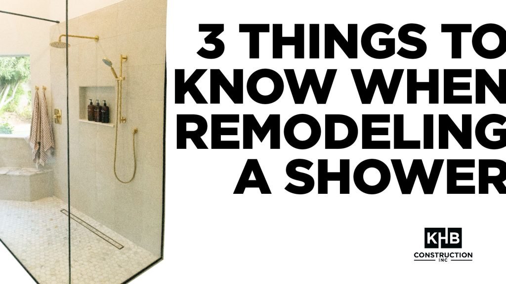 Remodeling A Shower