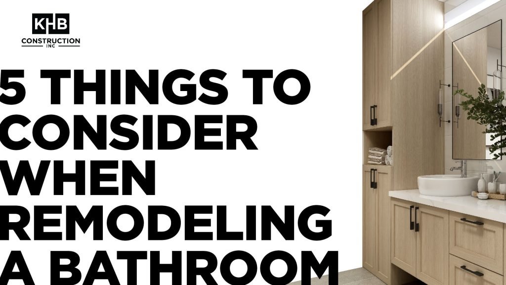 Remodeling A Bathroom
