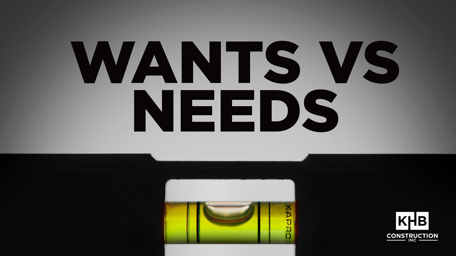 Wants Vs Needs