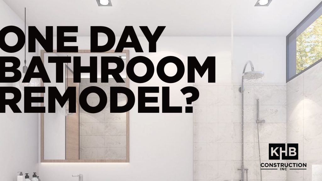 One Day Bathroom Remodel?